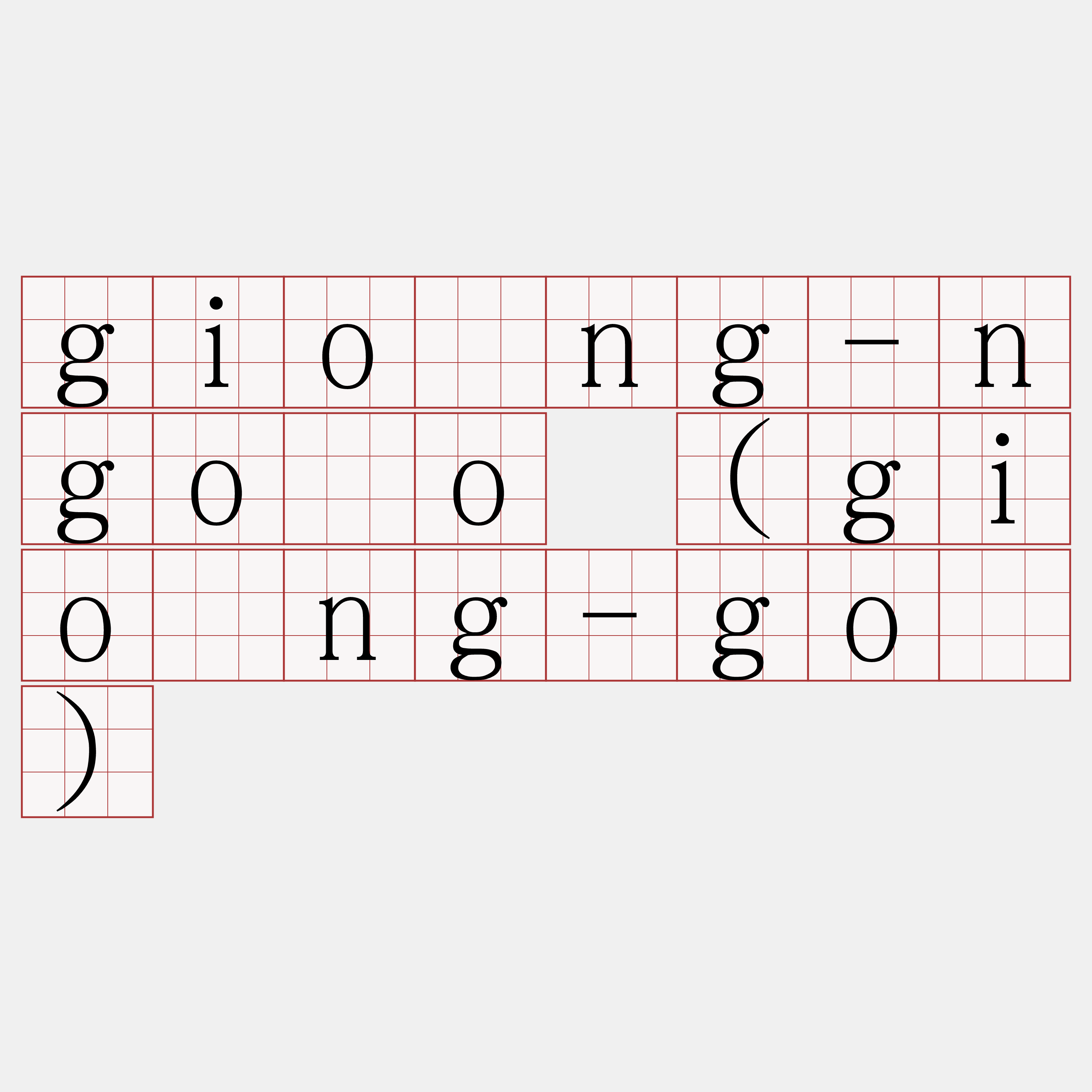 gióng-ngōo (gióng-gō)